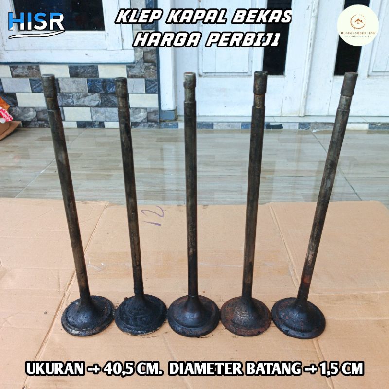 Klep kapal bekas baja berkualitas nempel magnet bahan pembuatan bilah panjang 40,5 cm