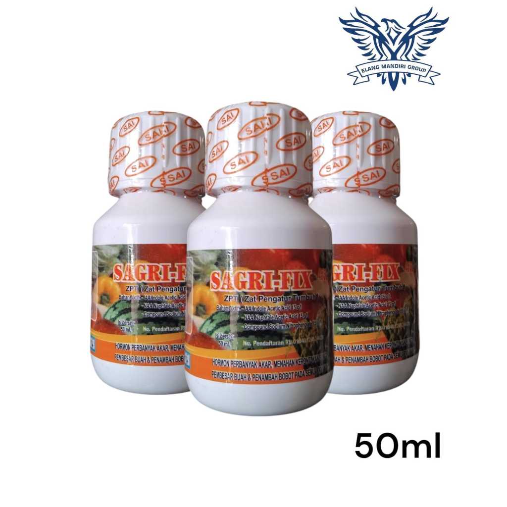 Sagri Fix 45SL 50ML IAA 15 g/l NAA 15 g/l Compound Sodium Nitrophenolate 15 g/l Pupuk ZPT Zat Pengat
