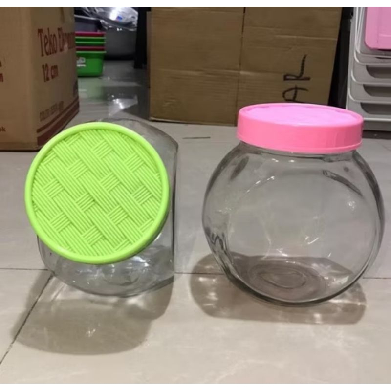 Toples Kaca TP 7 2000 ml Kedawung/ Toples Kaca Drat 2 Liter Kedawung