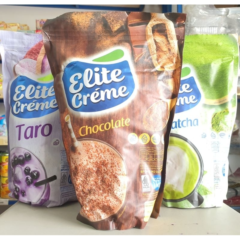 

Elite Creme Chocolate 1Kg / Elite Creme Taro 1Kg / Elite Creme Matcha 1Kg / Minuman Bubuk 1Kg / Powder Drink 1Kg