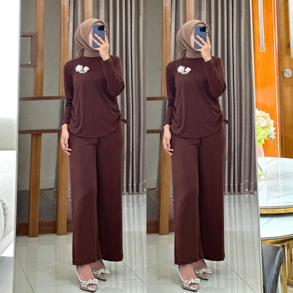 SETELAN KNIT SERUT |SETELAN SERUT WANITA |ONE SET KNIT PREMIUM |SETELAN KNIT MURAH