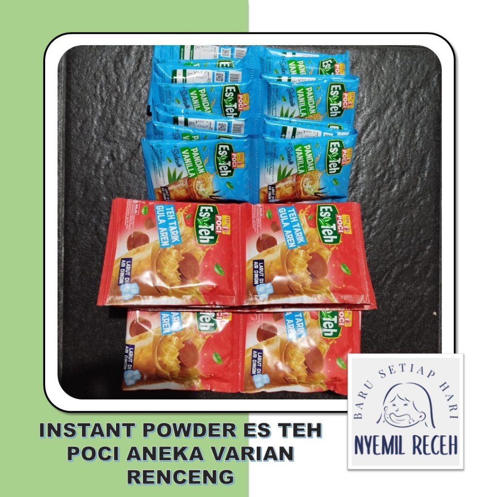 

Instant Powder Es Teh Poci Varian Teh Tarik dan Pandan Vanila Renceng
