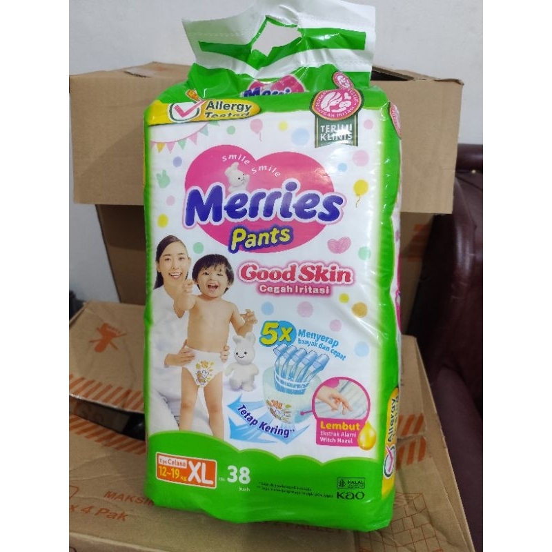 merries XL38 popok anak