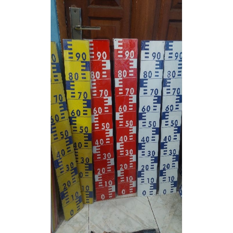 Peil Scale Plat Duga Air Plat Angka