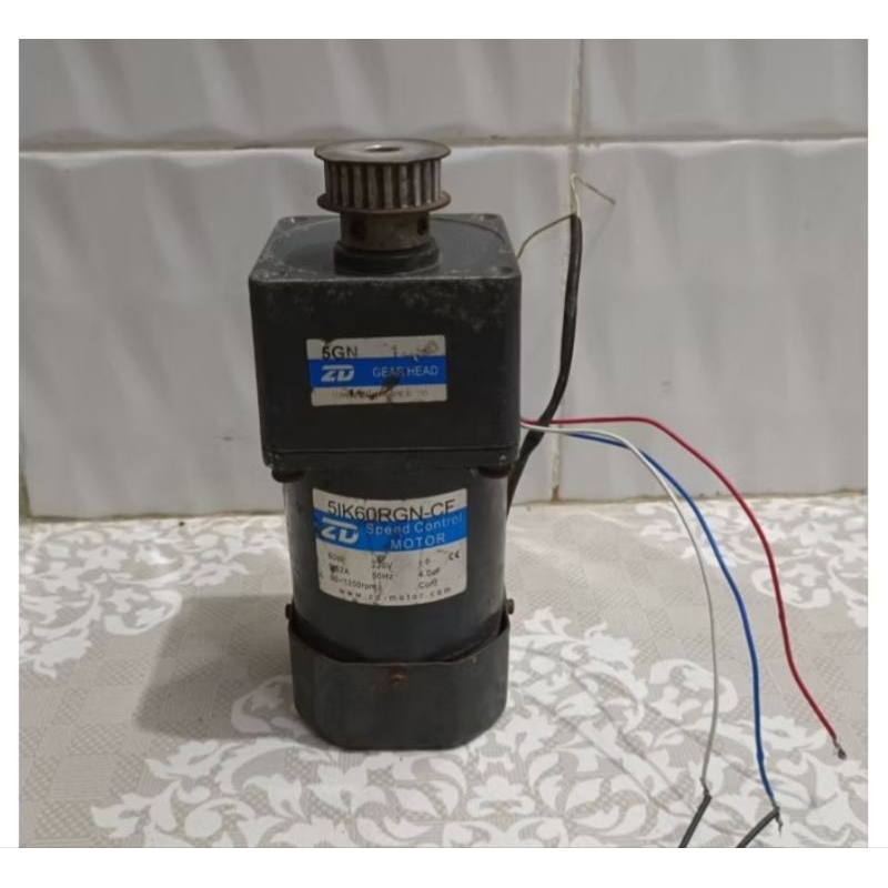 Ac motor gearbox 220V 60W Ratio 1,30 45 Rpm