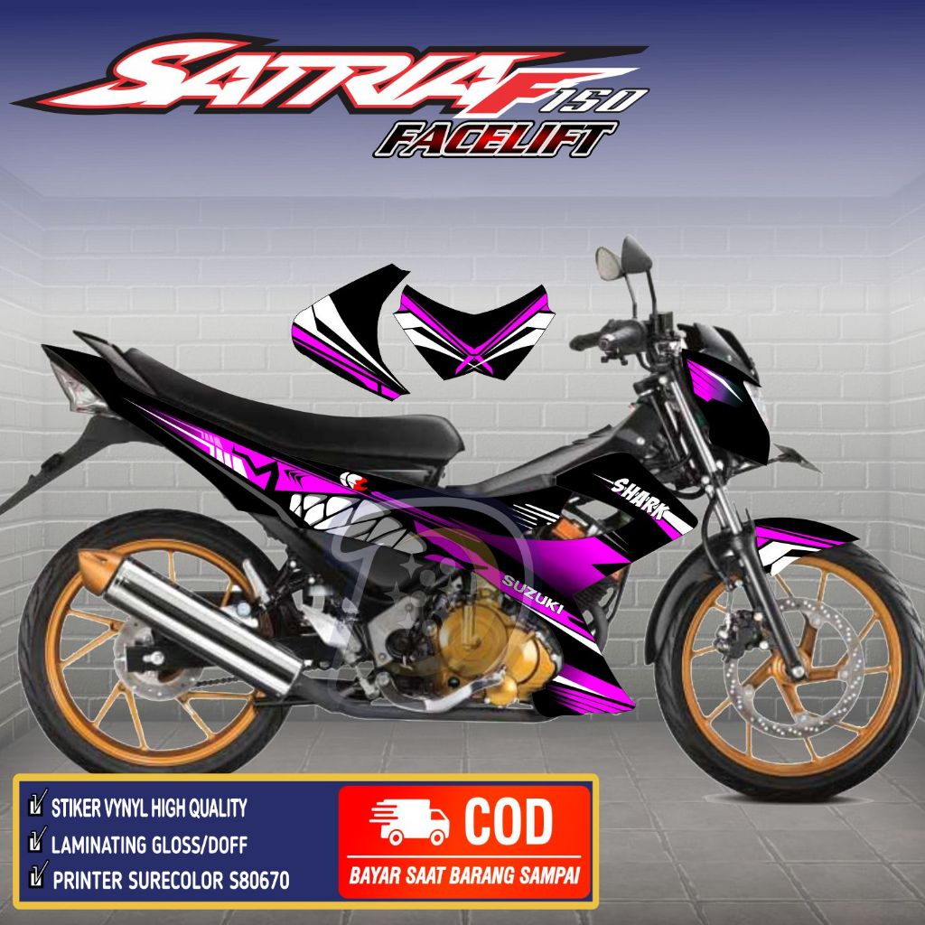 Stiker Satria Fu Facelift 2014 Decal Satria Fu Facelift Stiker Satria Fu 150 facelift Shark 2