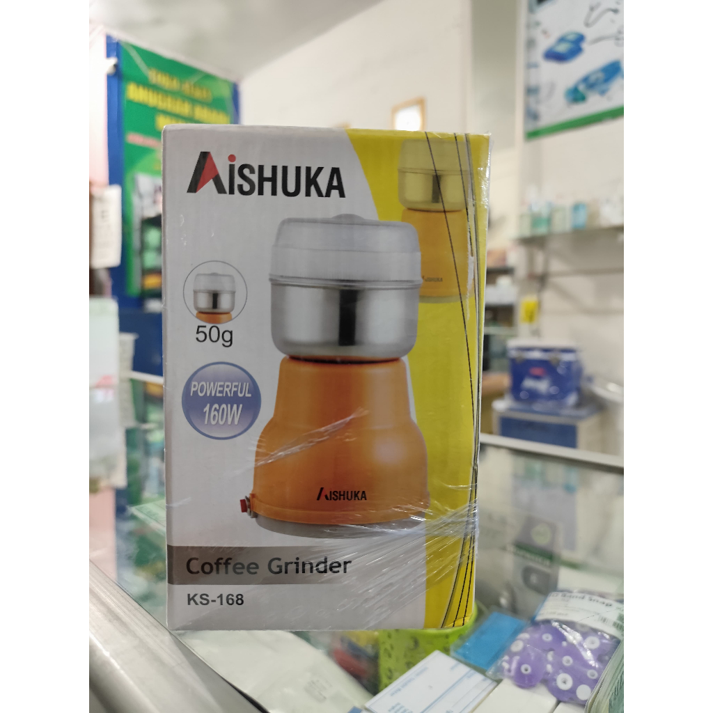 Aishuka Ks 168 Coffee Grinder / Blender Kopi / Alat Pelumat Bumbu / Blender Obat