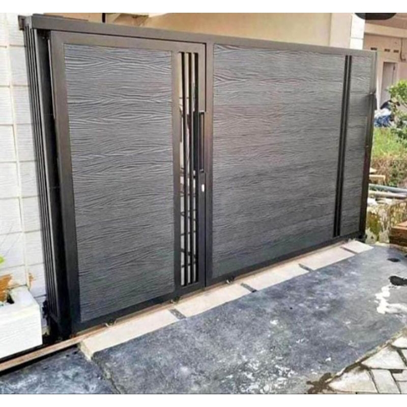 pagar minimalis motif grc