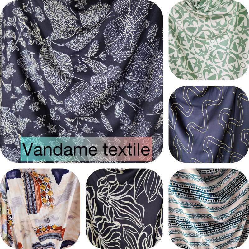 Kain Katun Rayon Motif Abstrak | Katun Rayon Premium | Katun Rayon Motif Meteran