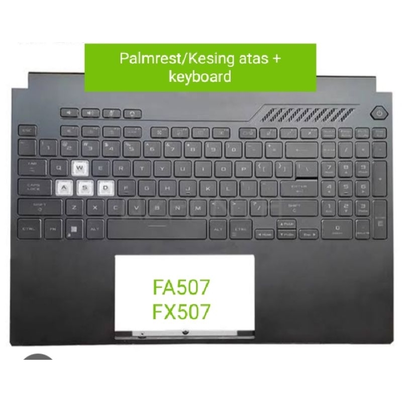 Tombol keyboard ASUS ROG TUF F15 FX507 FA507 Original