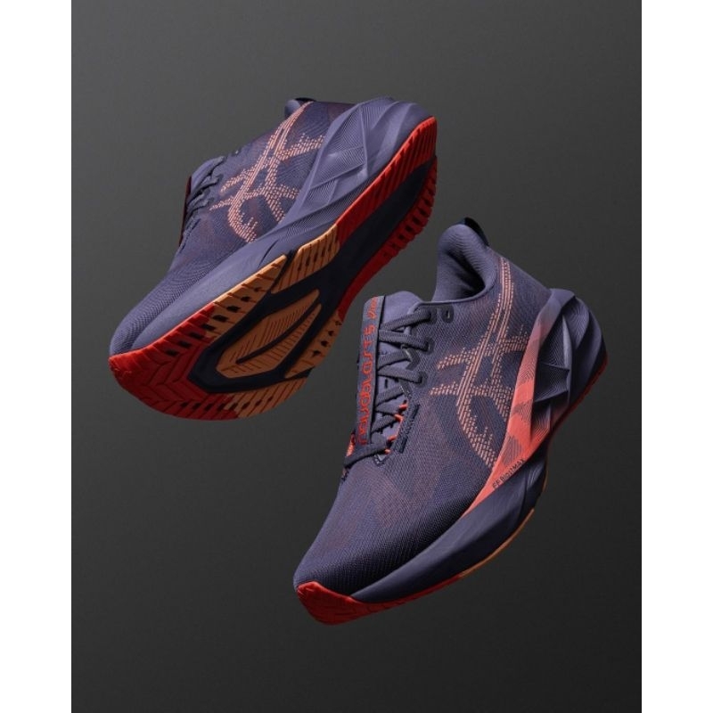 Sepatu Lari Novabalast 5 Greyish Purple/Coral Reef