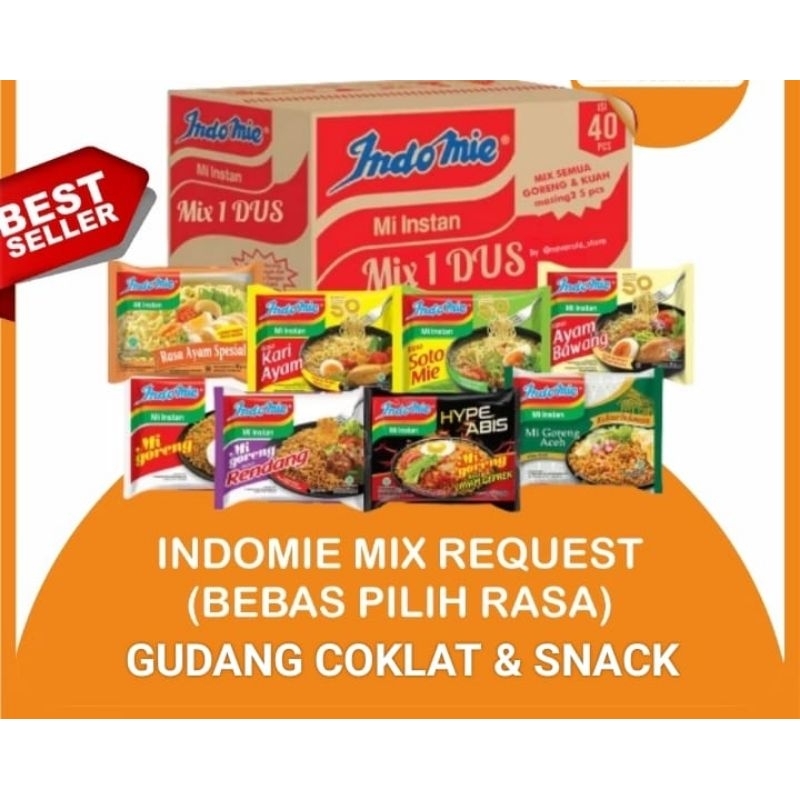 

INDOMIE 1 DUS ISI 40 PC BISA CAMPUR