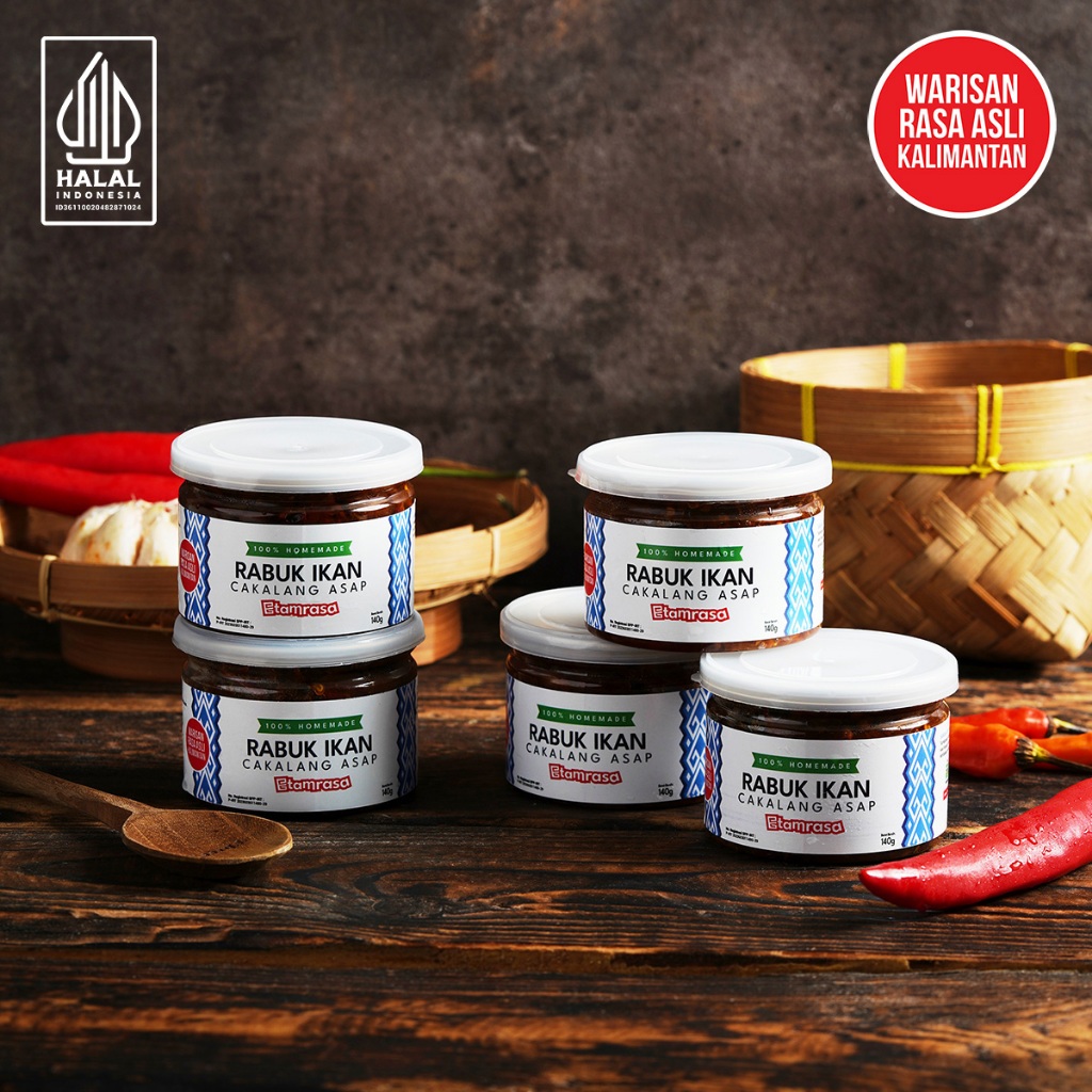 

Paket Etamrasa 5x Rabuk Ikan Cakalang Asap Khas Kalimantan