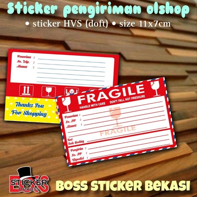 

(50 pcs) STIKER LABEL PENGIRIMAN OLSHOP/STIKER LABEL PENGIRIMAN ONLINE SHOP MURAH-FRAGILE