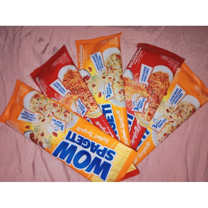 

Wow spageti carbonara mix bolognese paket isi 5 pcs ED Agustus 2025