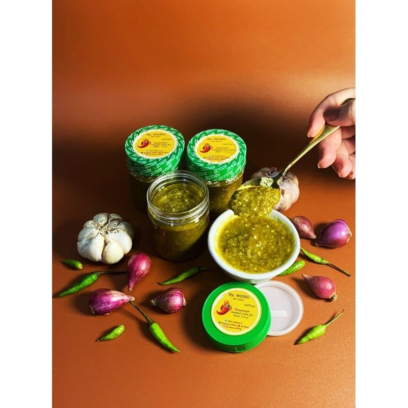 

Sambal Cabe Ijo Ny.Wong - Level Hot ( Pedas Cabai - Cabe Hijau )