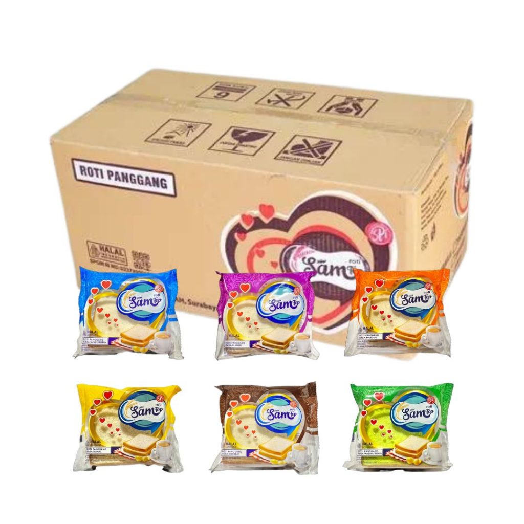 

Sam Top Roti Panggang berat 65 g / Dus isi 60 Pcs