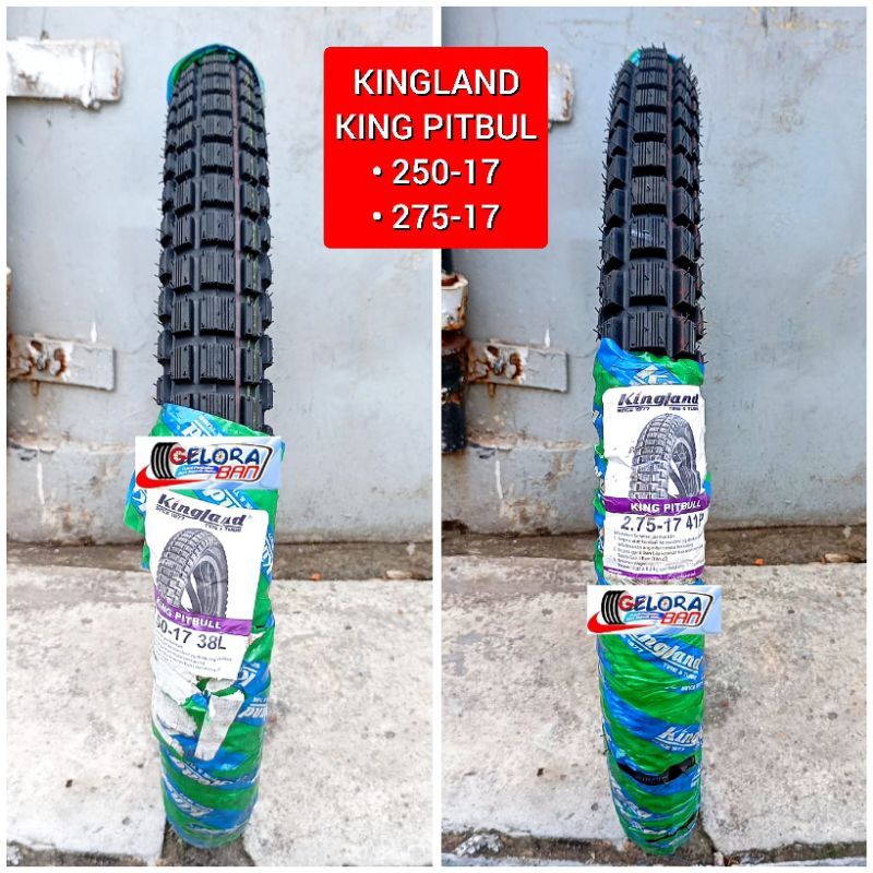 Ban Kingland King Pitbul 250-17 Ban 275-17 Trail Tahu ban montor Supra Revo Vega Jupiter Smash Shogu