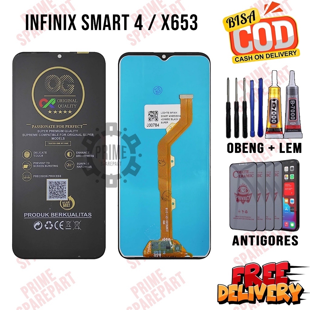 Lcd INFINIX SMART 4 / X653 Original Oem Lcd Touchscreen INFINIX SMART 4 / X653 Fullset