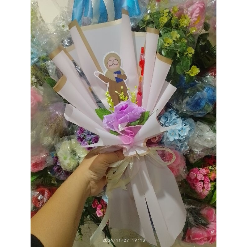 

buket pulpen hari guru