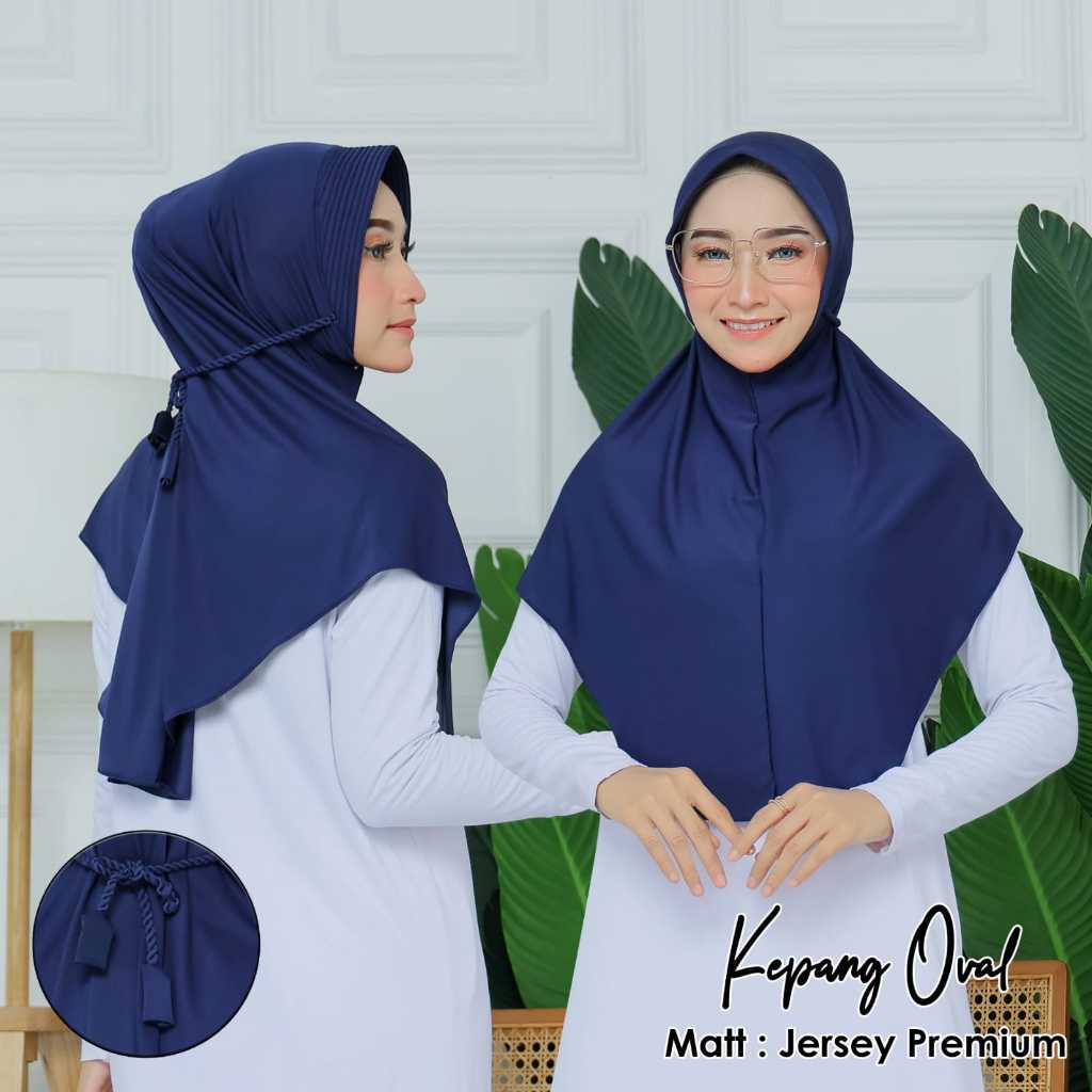 HIJAB KEPANG OVAL MODEL POPULER KERUDUNG INSTAN TALI KEPANG POLOS JILBAB BERGO TALI TAMBANG