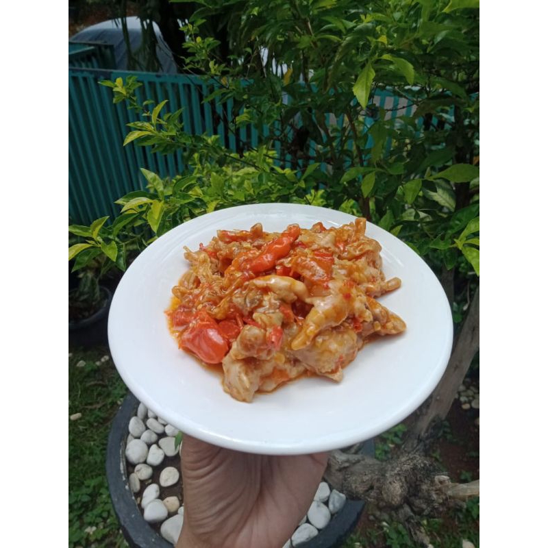 

ceker mercon tanpa tulang/200g makanan instan lauk instan sambal ceker tanpa tulang / ceker berkualitas