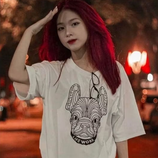 kaos Distro LIFEWORK Terbaru Putih Size USA Lengan Pendek Pria Wanita Murah - tshirt Mirror Second B