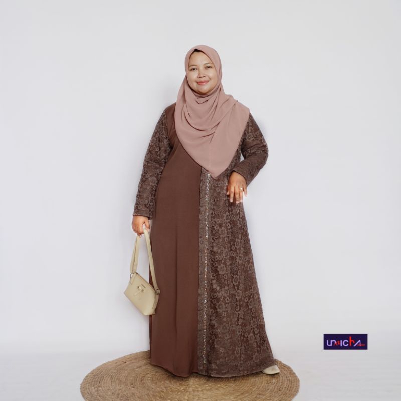 Gamis brokat jumbo