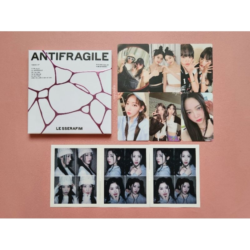 ALBUM ONLY, PC, INSTANT PHOTO LE SSERAFIM : Antifragile & Unforgiven (Sakura, Eunchae, Chaewon, Yunj