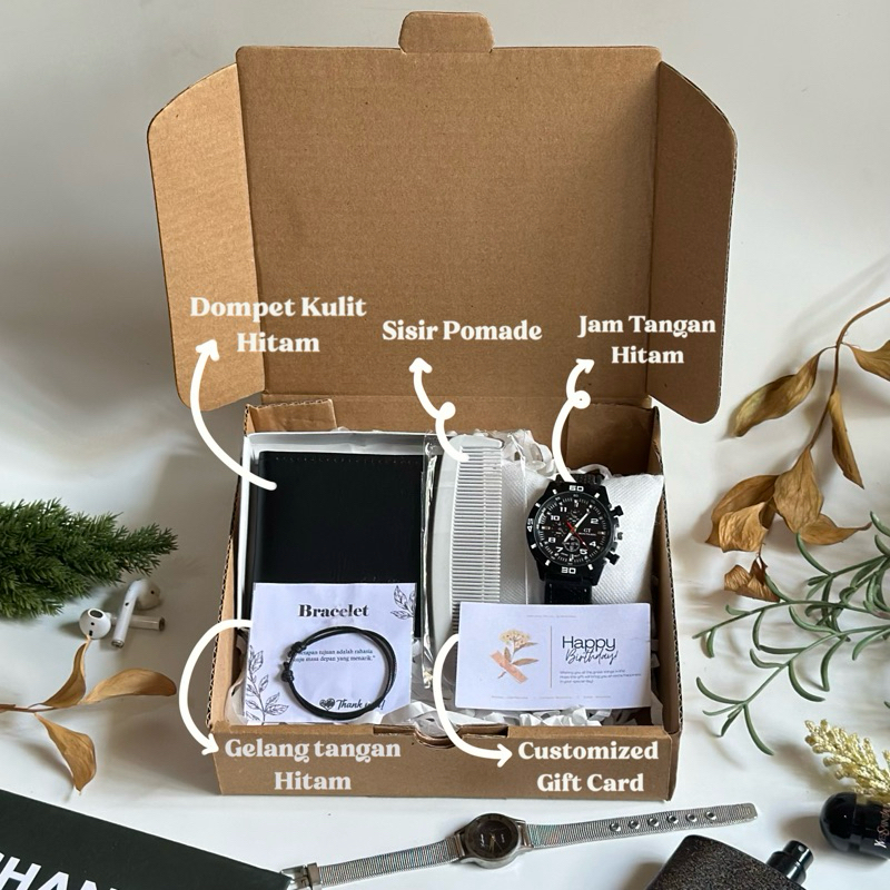 Kadodibox (SM3) Paket Kado Cowok Aesthetic Bermanfaat Kado Ulang Tahun Kado Wisuda Kado Anniv Weddin