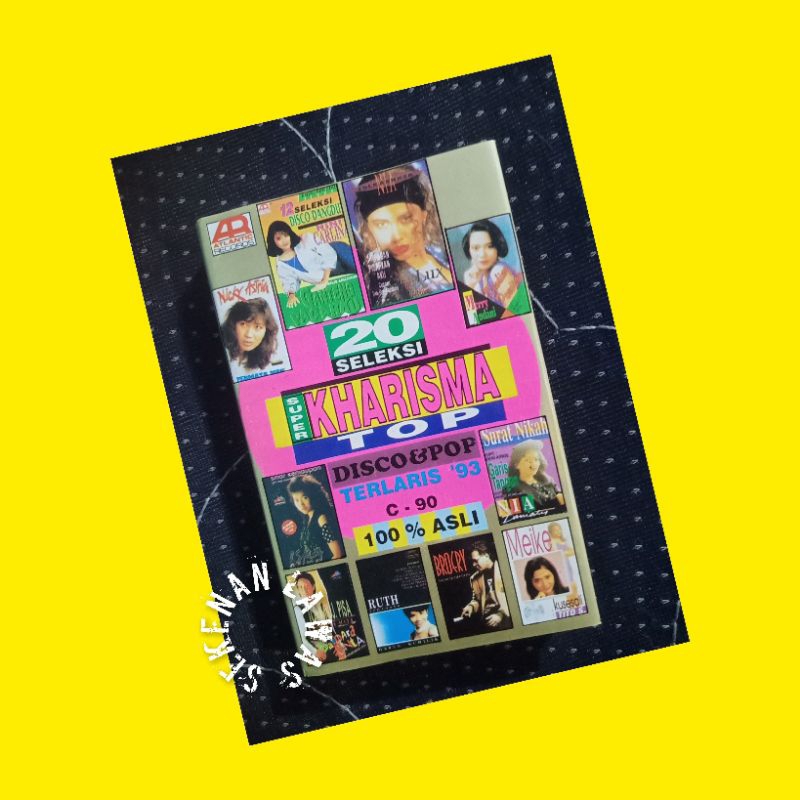 Kaset 20 Seleksi Super Kharisma Top Disco & Pop Terlaris 93 (Mulus) / Nicky Astria, Nini Carlina, To