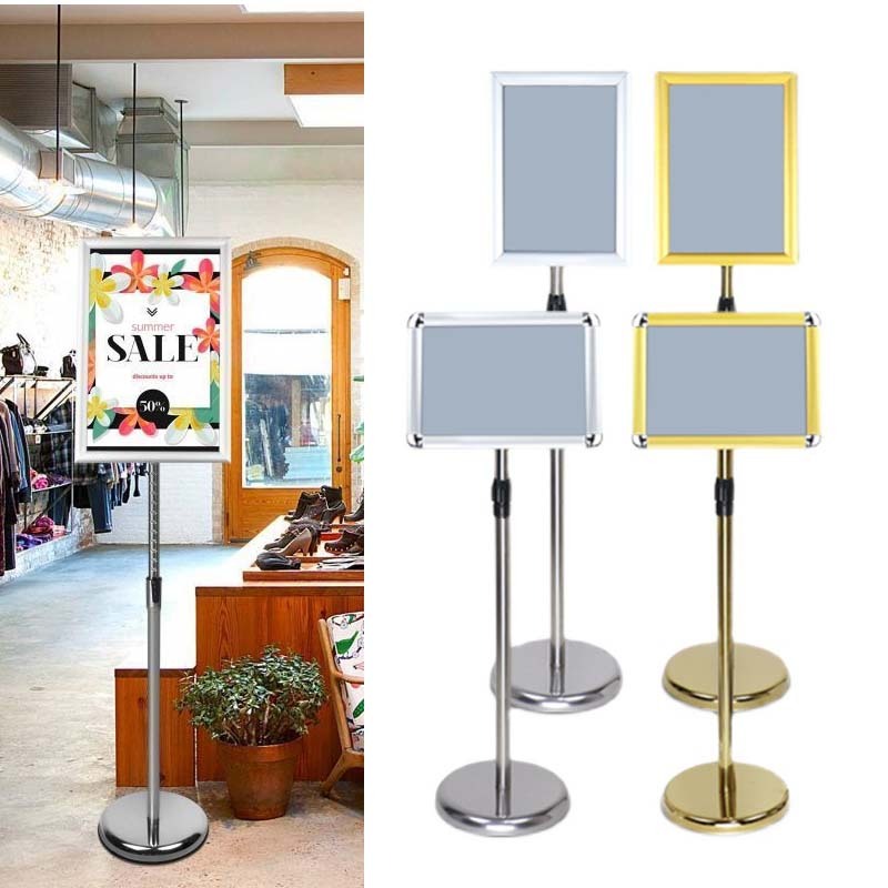 

Stand Frame A4 Standing Sign Frame Floor Standing Frame A4 Standing Welcome Sign Display Standing Sign 70-120cm