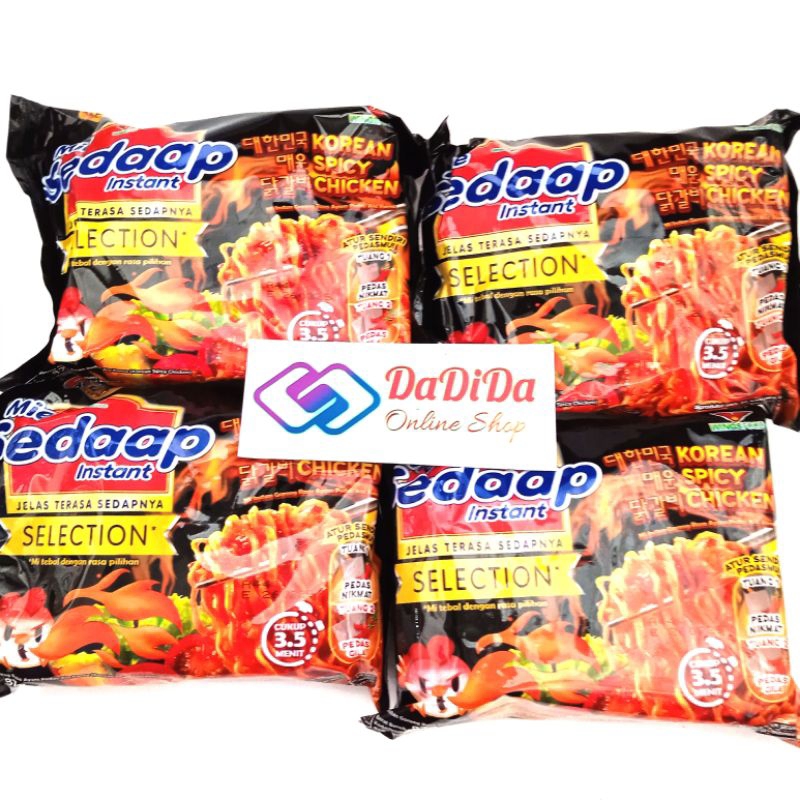 

Wingsfood mie sedaap instant korean spicy chicken 87g per bungkus