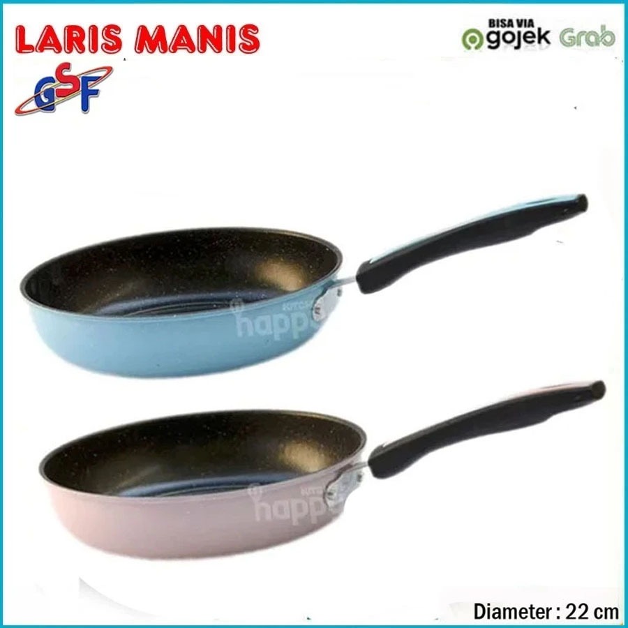 Panci Frypan Teflon 22 CM - Fry Pan 22CM Anti Lengket GSF G-1522