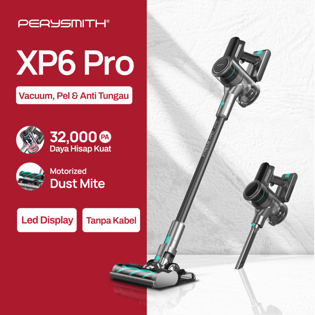 PerySmith XP6 Pro Vacuum Cleaner Cordless Penyedot Debu
