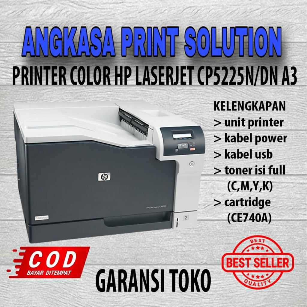 Printer Color Hp Laserjet Cp5225 A3 5225 Warna a3 siap pakai