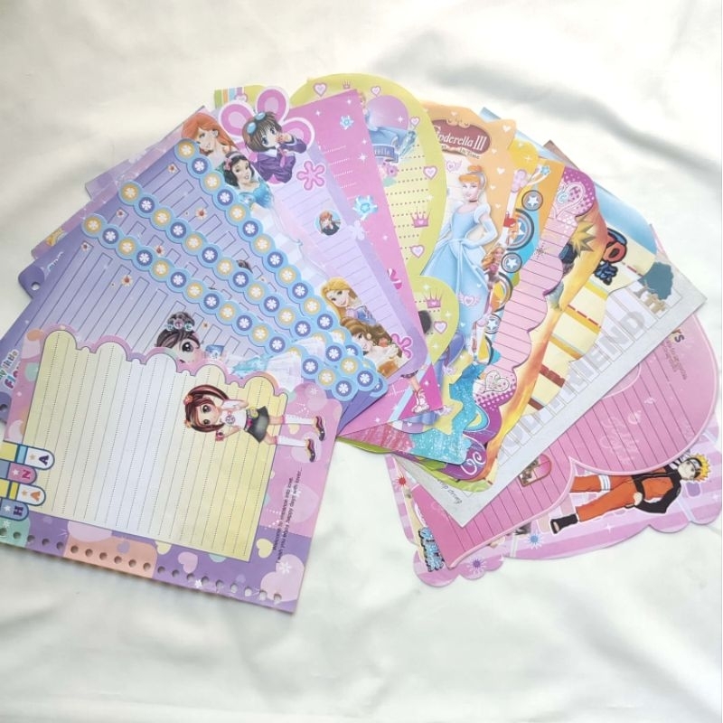 (HARGA PER LEMBAR) Kertas Binder  Non Harvest A5 / Kertas File A5 / Loose Leaf A5 - Series Mix Vol. 