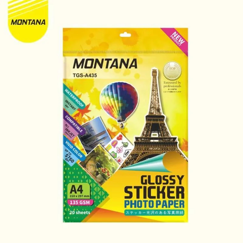 

MONTANA KERTAS FOTO STICKER 135 GSM