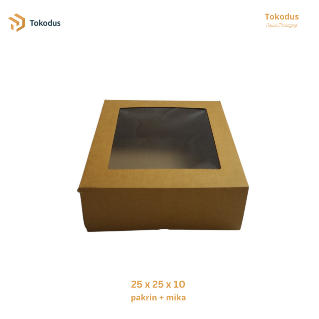 

Kardus Box Kue Cake Jendela Mika 25 x 25 x 10 ( bisa custom )