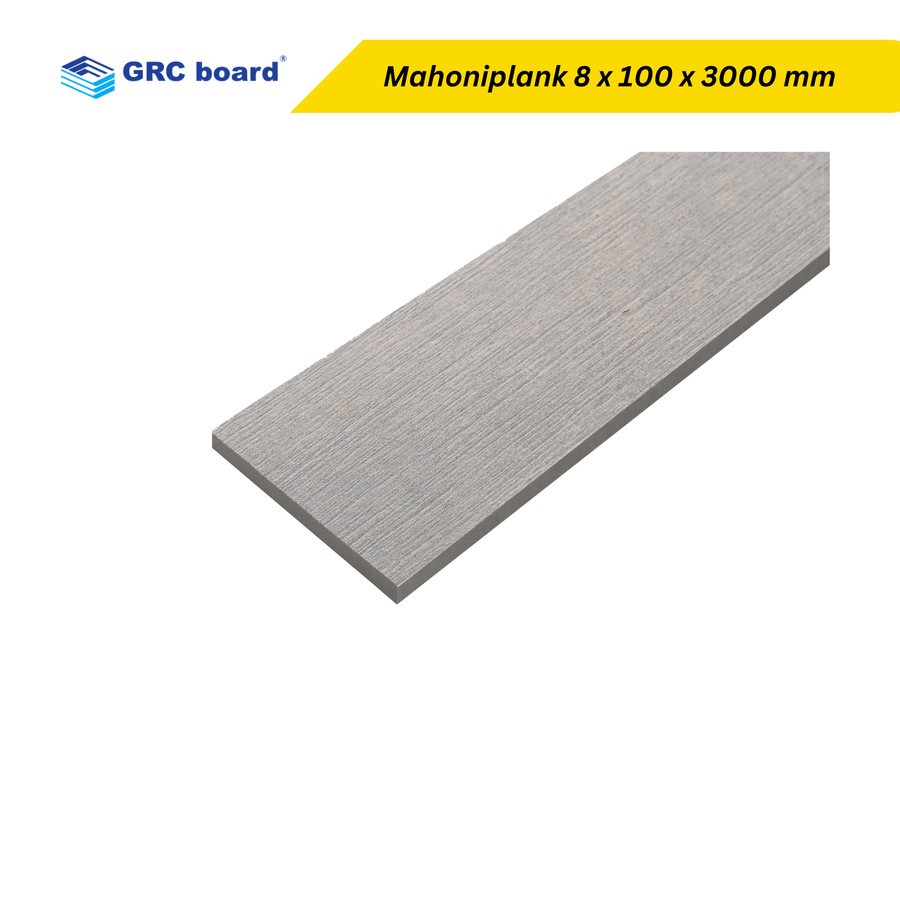 GRC Mahoni Plank 8 mm Motif Serat Kayu Kasar Sedang Halus