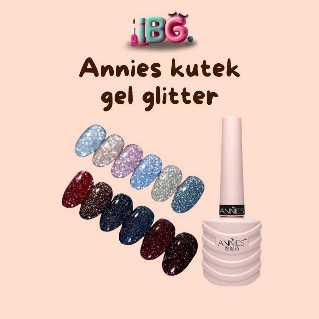 Annies Kutek Gel Glitter Diamond Flash Kutek Gel Annies Diamond Flash Nail Gel Kutek Gel Annies