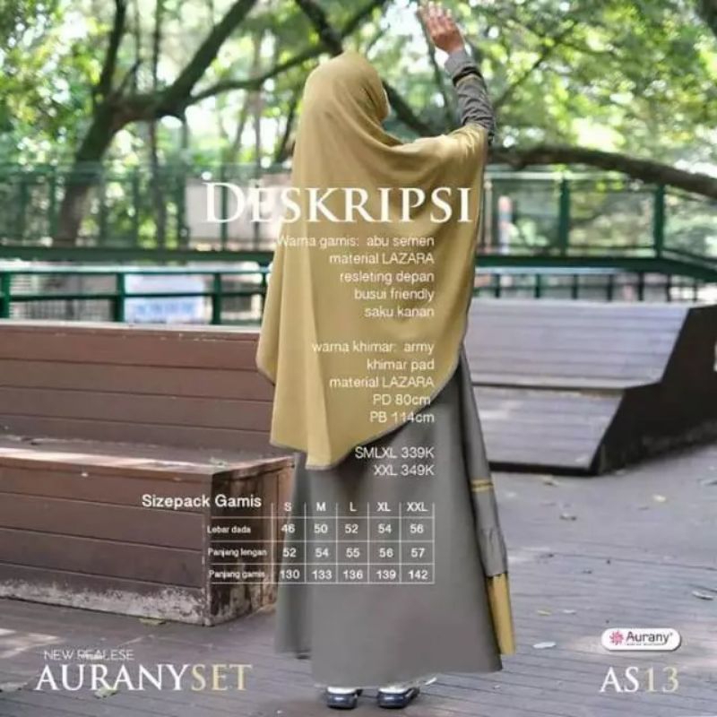 GAMIS AURANY AS-13 | SET HIJAB