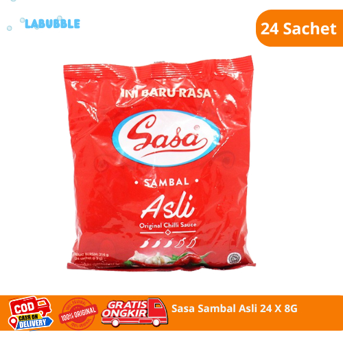 

Sasa Sambal Asli Isi 24 X 8 gr