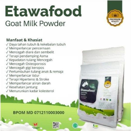 

Etawafood Susu Kambing Etawa Bubuk Goat Milk Powder Premium Quality Asli Original