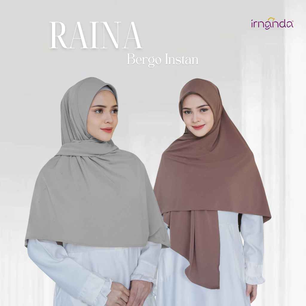 Irnanda Hijab - Raina Bergo Instant Segitiga Anti tembem Jersey Diamond Premium