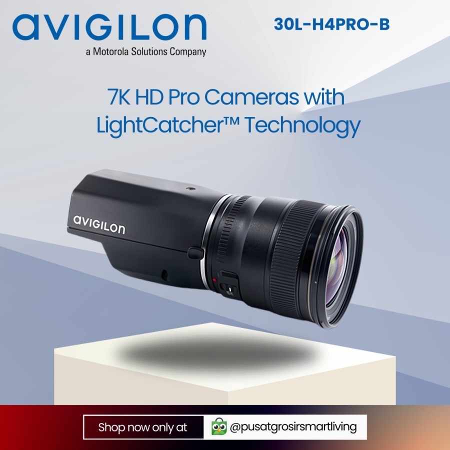 Avigilon 30L-H4PRO-B - 7K HD Pro Cameras with LightCatcher Technology. Standard Camera CCTV untuk st
