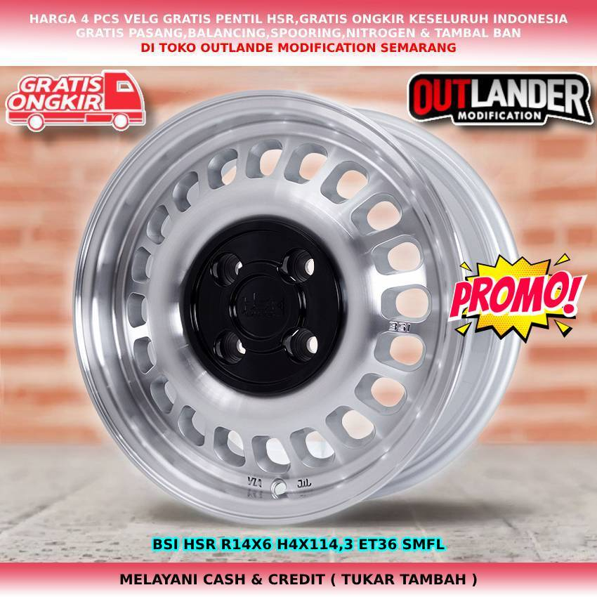 velg racing model kaleng ring14 cocok untuk mobil avanza evalia livina futura kijang lgx dll hsr bsi