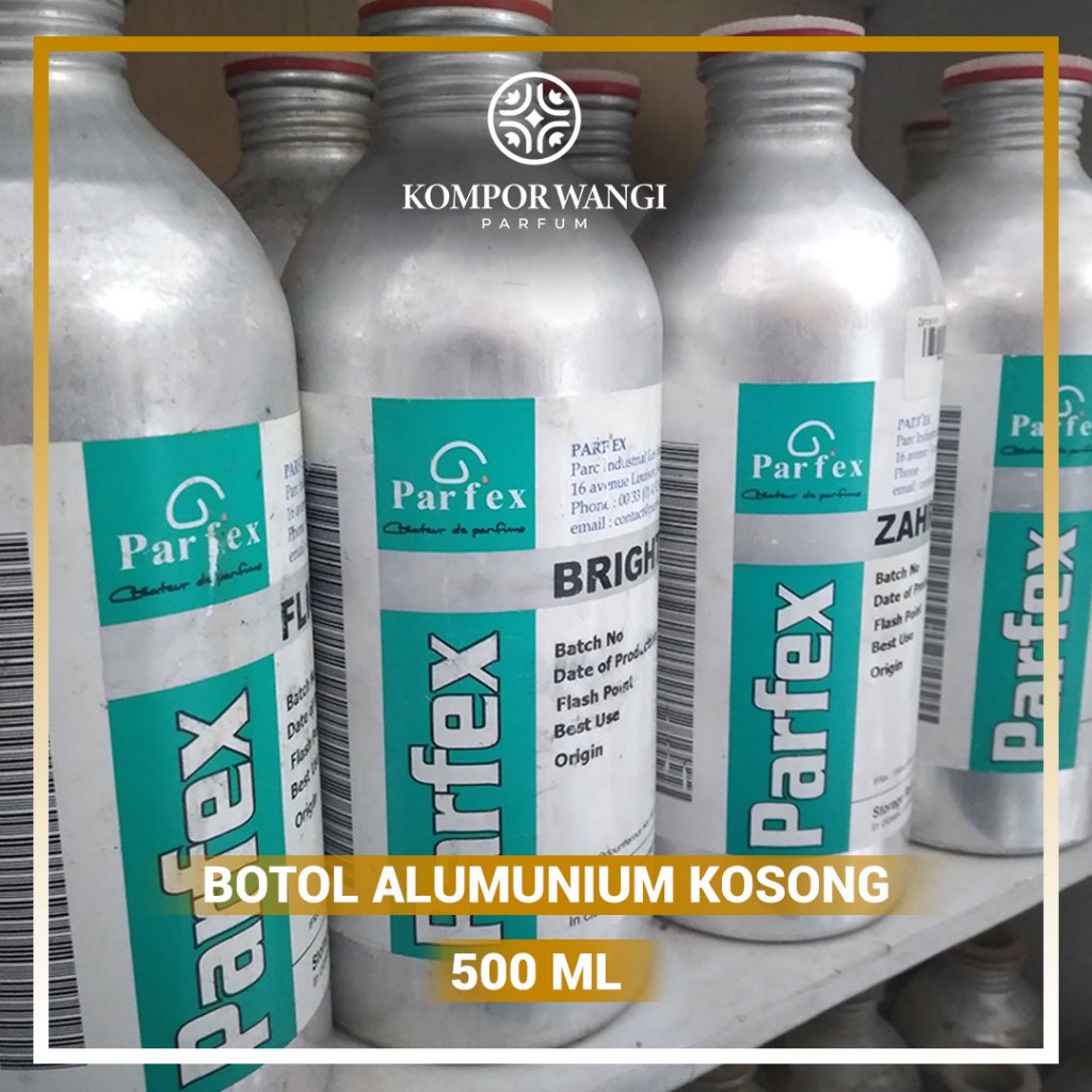 Kaleng Bekas 500 Ml Silver botol Alumunium Kosong Buat Bibit Parfum.