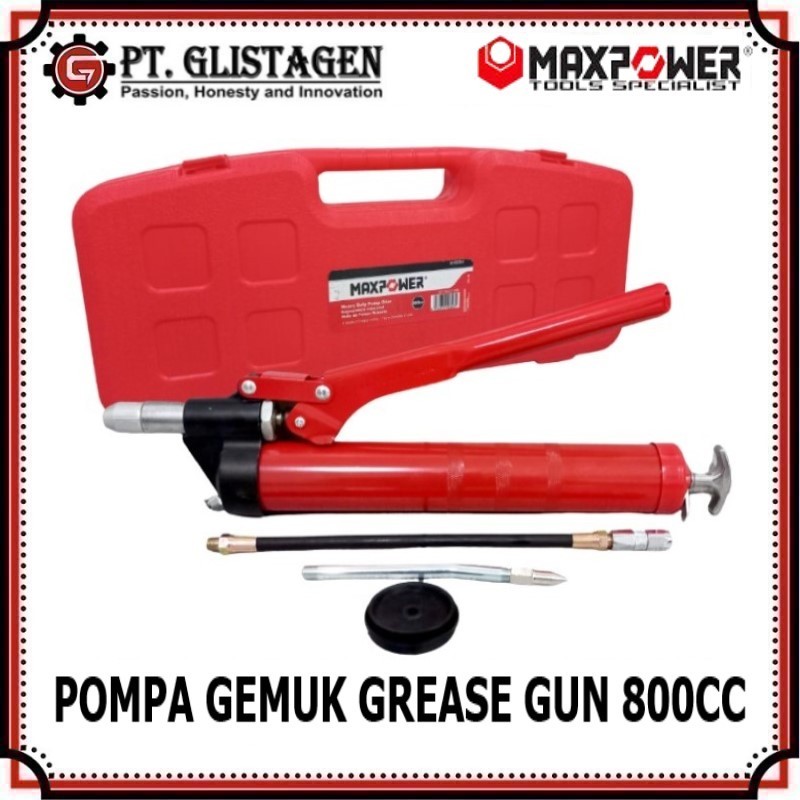 Pompa Gemuk Grease Gun Pompa Stempet 800CC Heavy Duty MAXPOWER