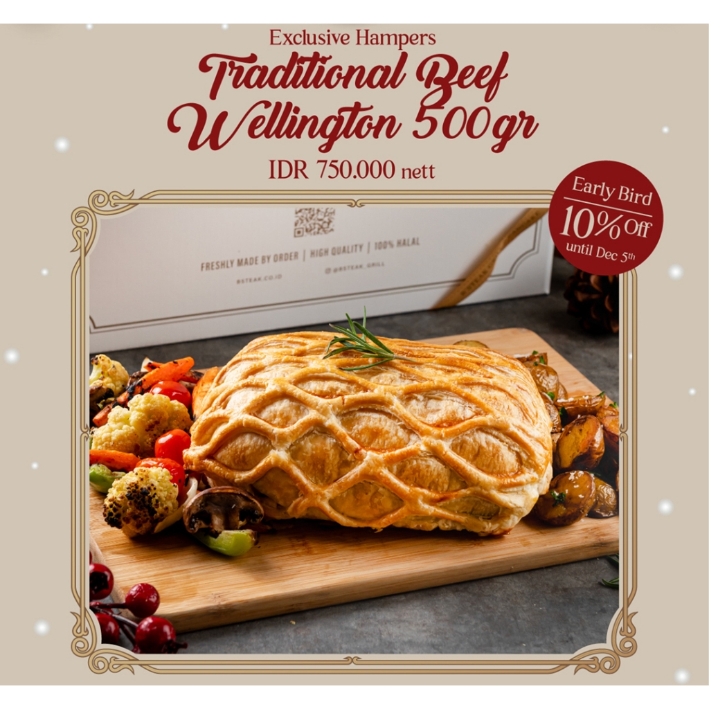 

Exclusive Hampers - Beef Wellington 500 gr